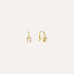 Load image into Gallery viewer, Square CZ Ear Cuffs for Women | Fashion Clip on Earrings | Soria Jewelry