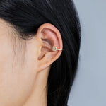 Load image into Gallery viewer, Square CZ Ear Cuffs for Women | Fashion Clip on Earrings | Soria Jewelry