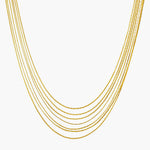 Load image into Gallery viewer, Multi Layer Gold Chain Necklace