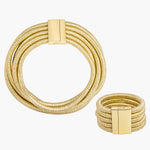 Load image into Gallery viewer, Chunky Multilayer Necklace Bracelet Set