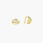 Load image into Gallery viewer, Gold Ear Cuffs with Sparkling Zircon Design