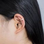 Load image into Gallery viewer, Gold Hoop Ear Cuffs Earrings with Drop CZ Design for Women | Soria Jewelry