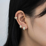 Load image into Gallery viewer, Gold Huggie Hoop Earrings for Women | Sparkle Zirconia Jewelry | Soria Jewelry