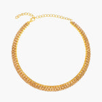 Load image into Gallery viewer, Gold Necklace Bracelet Ring Earrings Set with Crystal