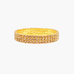 Load image into Gallery viewer, Gold Necklace Bracelet Ring Earrings Set with Crystal