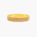 Load image into Gallery viewer, Gold Necklace Bracelet Ring Earrings Set with Crystal