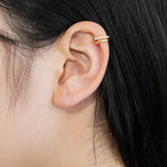 Load image into Gallery viewer, Double Ear Cuffs for Women | Dainty Zircon Clip on Earrings | Soria Jewelry