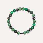 Load image into Gallery viewer, Vintage Beaded Bracelet for Men | Natural Hematite Stone Design | Soria Jewelry