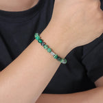 Load image into Gallery viewer, Vintage Beaded Bracelet for Men | Natural Hematite Stone Design | Soria Jewelry