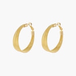 Load image into Gallery viewer, Hoop Earrings with Gold Tone and Beaded
