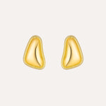 Load image into Gallery viewer, Irregular Earrings with Gold Tone and Textured Design for Women | Soria Jewelry