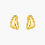Load image into Gallery viewer, Irregular Earrings with Gold Tone and Textured Design