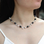 Load image into Gallery viewer, Pearl Necklace for Women | Mixed Color Beaded Design | Soria Jewelry