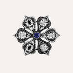 Load image into Gallery viewer, Navy Blue Bouquet Brooch with Crystal Design for Women Wedding | Soria Jewelry