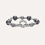 Load image into Gallery viewer, Pearl Bracelet with Zircon Clasp for Women | Soria Jewelry