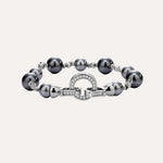 Load image into Gallery viewer, Pearl Bracelet with Zircon Clasp for Women | Soria Jewelry