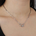 Load image into Gallery viewer, Locket Necklace for Women | Personalized Crystal Pendant Design | Soria Jewelry