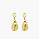 Load image into Gallery viewer, Sea Shell Drop Earrings with Gold Tone Ocean Jewelry