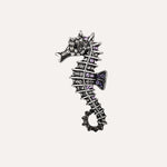 Load image into Gallery viewer, Seahorse Brooch for Women | Fashion Animal Crystal Pin | Soria Jewelry