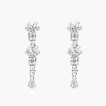 Load image into Gallery viewer, Crystal Necklace Earrings Set Silver Tone Jewelry