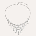 Load image into Gallery viewer, Crystal Necklace Earrings Set for Women | Silver Tone Jewelry for Wedding | Soria Jewelry