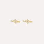 Load image into Gallery viewer, Gold Starburst Ear Cuffs for Women | Sparkly CZ Ear Clip | Soria Jewelry