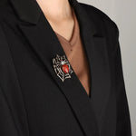 Load image into Gallery viewer, Spider Brooch for Women | Unique spider web design | Soria Jewelry