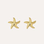 Load image into Gallery viewer, Starfish Earrings with Gold Tone Fashion Design for Women | Soria Jewelry