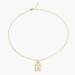 Load image into Gallery viewer, Initial Crystal Pendant Chain Necklace