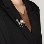Load image into Gallery viewer, Camel Brooch for Women | Unique Animal Pin | Soria Jewelry