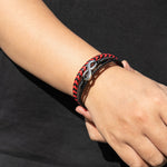 Load image into Gallery viewer, Braided Leather Bracelet for Men | Unique Infinity Symbol Design | Soria Jewelry