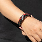Load image into Gallery viewer, Braided Leather Bracelet for Men | Unique Infinity Symbol Design | Soria Jewelry