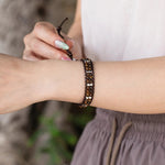 Load image into Gallery viewer, Beaded Woven Bracelet for Women | Fashion Double Layer Bead Design | Soria Jewelry