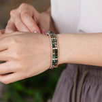 Load image into Gallery viewer, Beaded Woven Bracelet for Women | Fashion Double Layer Bead Design | Soria Jewelry