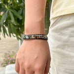 Load image into Gallery viewer, Beaded Woven Bracelet for Women | Fashion Double Layer Bead Design | Soria Jewelry