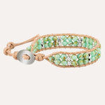 Load image into Gallery viewer, Beaded Woven Bracelet for Women | Fashion Double Layer Bead Design | Soria Jewelry