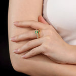 Load image into Gallery viewer, Gold Snake Ring for Women | Unique Crystal Jewelry | Soria Jewelry