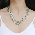 Load image into Gallery viewer, Unique Multilayer Necklace Bracelet Ring Earrings Set for Women | Soria Jewelry