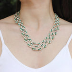 Load image into Gallery viewer, Unique Multilayer Necklace Bracelet Ring Earrings Set for Women | Soria Jewelry