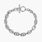 Load image into Gallery viewer, Silver Chain Oval Link Bracelet Design