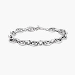 Load image into Gallery viewer, Silver Chain Oval Link Bracelet Design