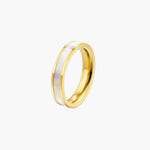 Load image into Gallery viewer, Mother of Pearl Iridescent Wedding Ring