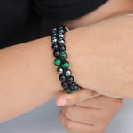 Load image into Gallery viewer, Double Layer Beaded Bracelet | Vintage Men's Jewelry | Soria Jewelry