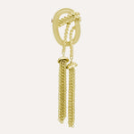 Load image into Gallery viewer, Gold Tassel Brooch | Vintage Style Elegant Pin for Women | Soria Jewelry