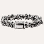 Load image into Gallery viewer, Skull Link Bracelet for Men | Vintage Gothic Punk Style | Soria Jewelry