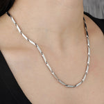 Load image into Gallery viewer, Silver Chain Necklace with Vintage Punk Style for Women Men | Soria Jewelry