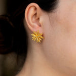 Load image into Gallery viewer, Wheat Earrings - Vintage Gold Tone Design for Women | Soria Jewelry
