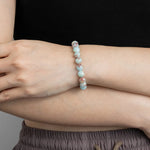 Load image into Gallery viewer, Beaded Bracelet with Light Blue Natural Stone for Women Birthday Gifts | Soria Jewelry
