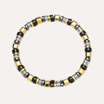 Load image into Gallery viewer, Beaded Bracelet for Men | Fashion Black Gold Design Jewelry | Soria Jewelry
