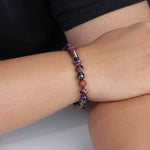 Load image into Gallery viewer, Vintage Beaded Bracelet for Men | Natural Hematite Stone Design | Soria Jewelry
